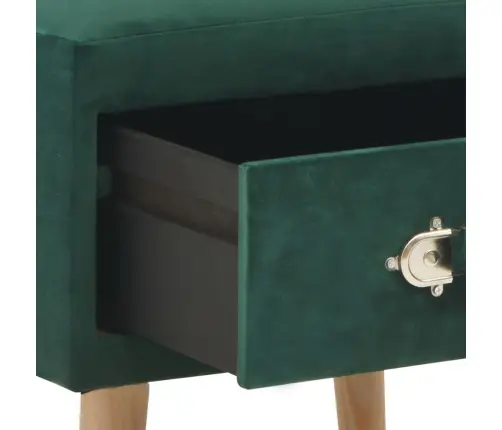 Naktsskapīši, 2 Gab., 40X35X40 Cm, Zaļš Samts Vidaxl