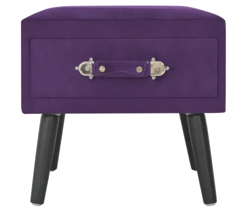 Naktsskapīši, 2 Gab., 40X35X40 Cm, Tumši Violets Samts Vidaxl