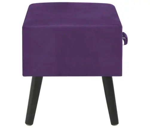 Naktsskapīši, 2 Gab., 40X35X40 Cm, Tumši Violets Samts Vidaxl