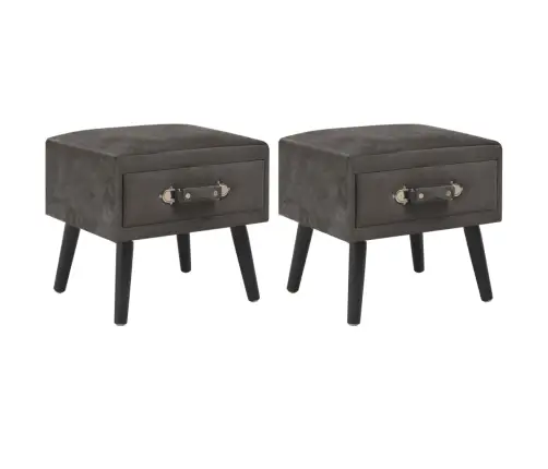 Naktiniai Staliukai, 2Vnt., Pilki, 40X35X40cm Aks.