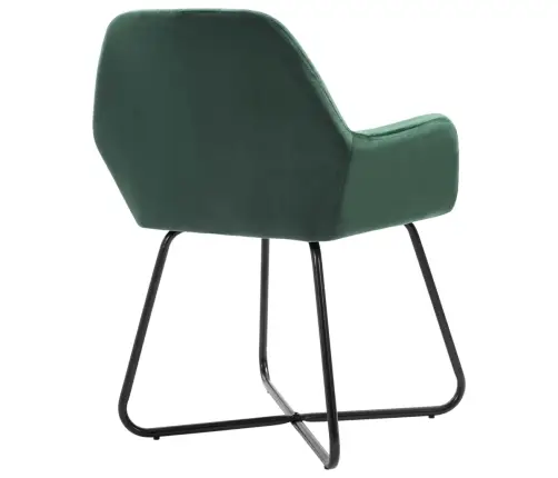 Virtuves Krēsli, 2 Gab., Zaļš Samts Vidaxl