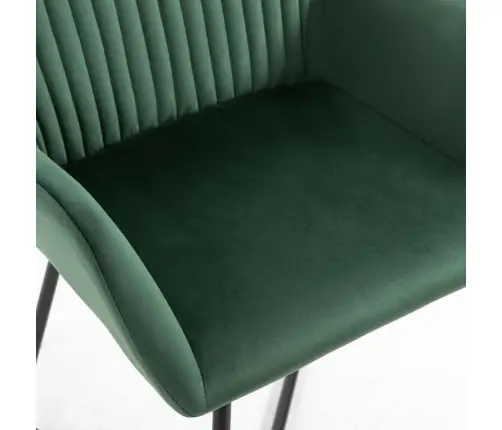 Virtuves Krēsli, 2 Gab., Zaļš Samts Vidaxl
