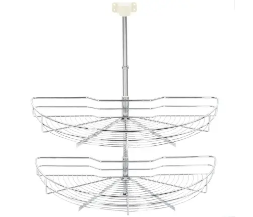 Virtuves Stieples Grozi, 2 Līmeņi, Sudraba Krāsa, 75X38X80 Cm Vidaxl