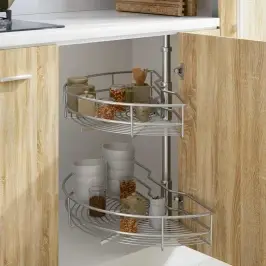 Virtuves Stieples Grozi, 2 Līmeņi, Sudraba Krāsa, 75X38X80 Cm Vidaxl