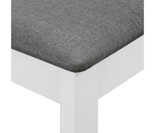 Söögitoolid Istmepatjadega 6 Tk Valge, Toekast Puidust