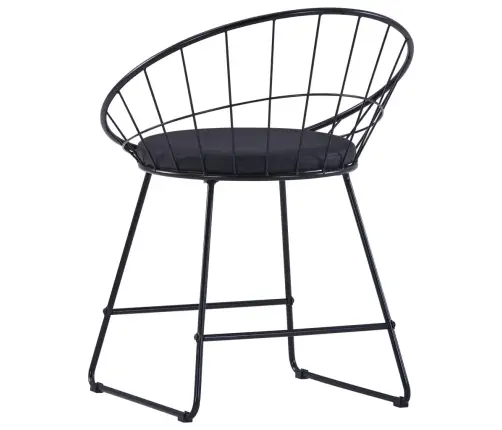 Söögitoolid Kunstnahast Istmetega 4 Tk, Must, Teras