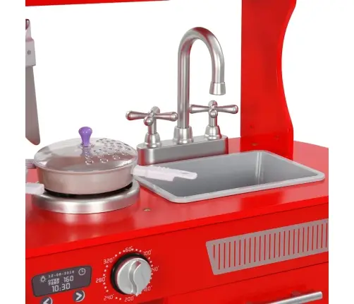 Vaikiška Virtuvėlė, Raudonos Spalvos, 84X31X89Cm