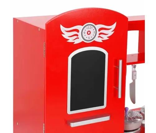 Vaikiška Virtuvėlė, Raudonos Spalvos, 84X31X89Cm