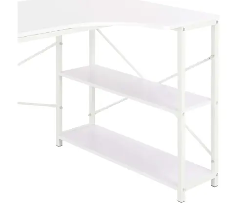 Datorgalds, Balts, 120X72X70 Cm Vidaxl