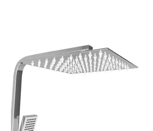 Kahe Otsakuga Dušikomplekt Termostaadiga Roostevaba Teras