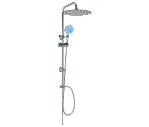 Kahe Otsakuga Dušikomplekt Käsidušiga, Roostevaba Teras