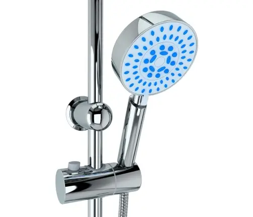 Kahe Otsakuga Dušikomplekt Käsidušiga, Roostevaba Teras