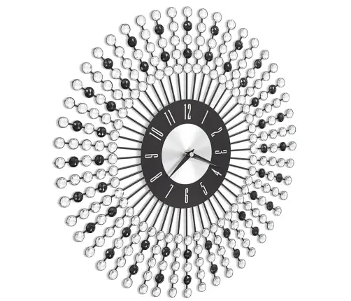 Sienas Pulkstenis, 43 Cm, Metāls, Melns Vidaxl