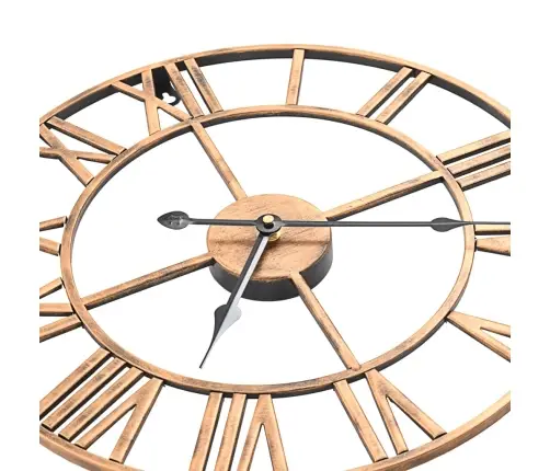 Sienas Pulkstenis, 40 Cm, Metāls, Zelta Krāsa Vidaxl