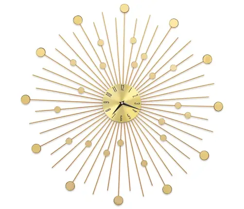 Sienas Pulkstenis, 70 Cm, Metāls, Zelta Krāsa Vidaxl