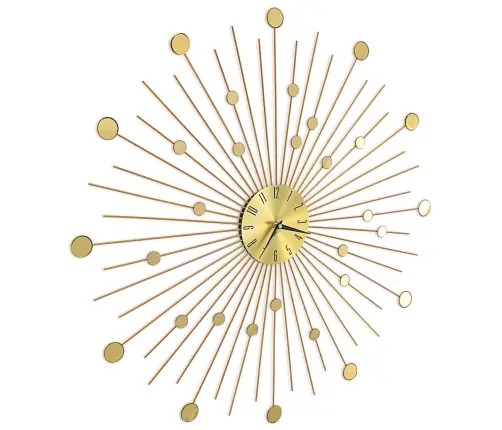 Sienas Pulkstenis, 70 Cm, Metāls, Zelta Krāsa Vidaxl