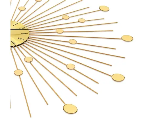 Sienas Pulkstenis, 70 Cm, Metāls, Zelta Krāsa Vidaxl