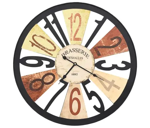 Sienas Pulkstenis, 60 Cm, Metāls, Daudzkrāsains Vidaxl