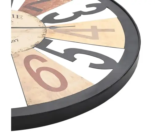 Sienas Pulkstenis, 60 Cm, Metāls, Daudzkrāsains Vidaxl