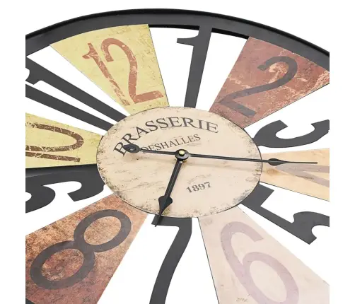 Sienas Pulkstenis, 60 Cm, Metāls, Daudzkrāsains Vidaxl