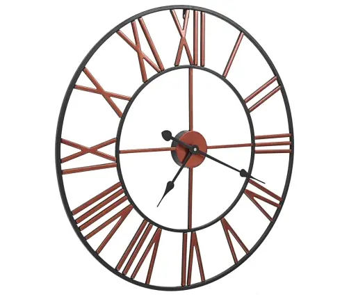 Sienas Pulkstenis, 58 Cm, Metāls, Sarkans Vidaxl