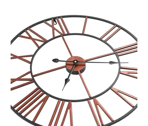 Sienas Pulkstenis, 58 Cm, Metāls, Sarkans Vidaxl