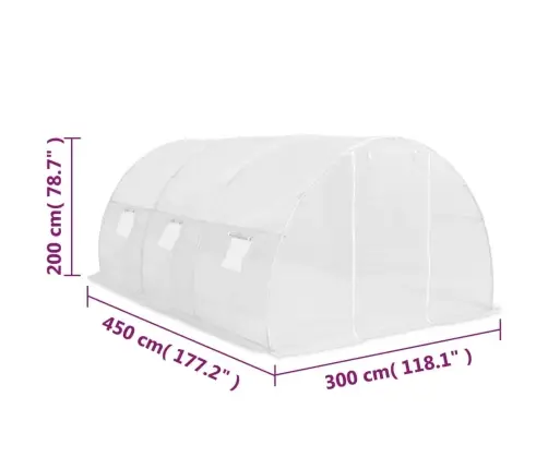 Šiltnamis, 450X300X200cm 13,5M²
