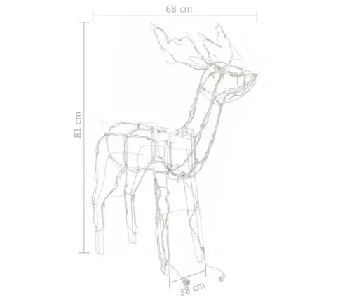 Jõulutuled Põhjapõtradega 229 Lediga