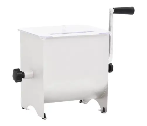 Manuāls Gaļas Maisītājs Ar Vāku, Nerūsējošs Tērauds Vidaxl