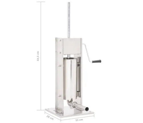 Rankinis Dešrų Kimštuvas, Sidabr. Sp., 5L, Nerūdijantis Plienas