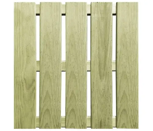 Terases Flīzes, 24 Gab., 50X50 Cm, Zaļš Koks Vidaxl