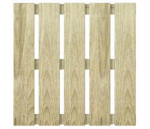 Terases Flīzes, 24 Gab., 50X50 Cm, Zaļš Koks Vidaxl