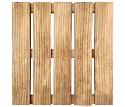 Terases Flīzes, 18 Gab., 50X50 Cm, Brūns Koks Vidaxl