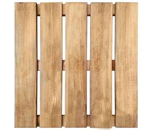 Terases Flīzes, 18 Gab., 50X50 Cm, Brūns Koks Vidaxl