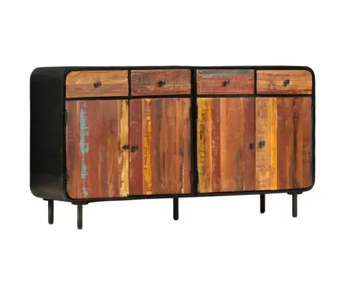 Taaskasutatud Puidust Puhvetkapp 140 X 35 X 76 Cm