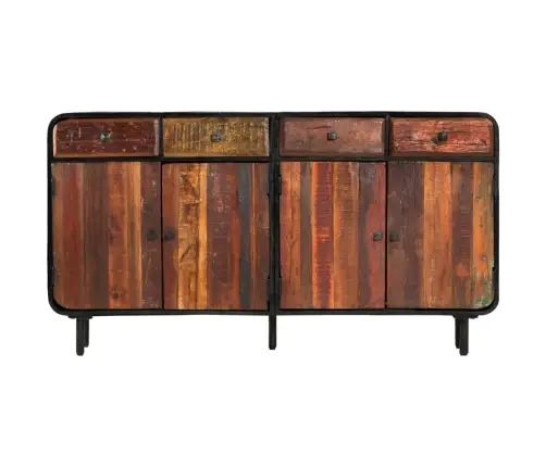 Taaskasutatud Puidust Puhvetkapp 140 X 35 X 76 Cm