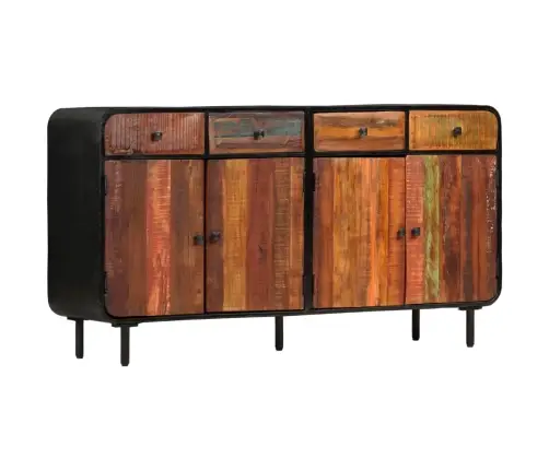 Taaskasutatud Puidust Puhvetkapp 140 X 35 X 76 Cm