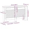 Radiatoriaus Uždangalas, Baltos Sp., 152X19X81,5cm Mdf