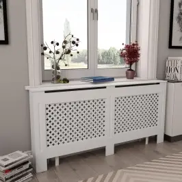 Radiatora Pārsegs, Balts, 172X19X81,5 Cm, Mdf Vidaxl