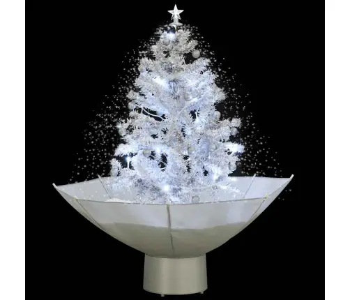 Mākslīgā Ziemassvētku Egle Ar Sniegu Un Pamatni, Balta, 75 Cm Vidaxl