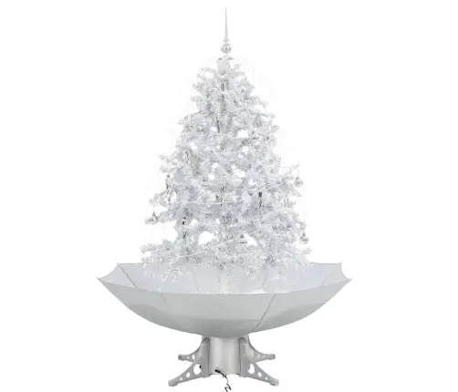 Kalėdų Eglutė Su Sniego Fun. Ir Skėč. Form. Pagr., Balta, 140Cm