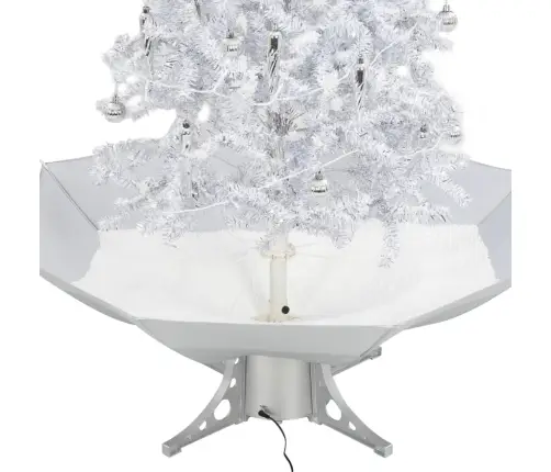 Kalėdų Eglutė Su Sniego Fun. Ir Skėč. Form. Pagr., Balta, 140Cm