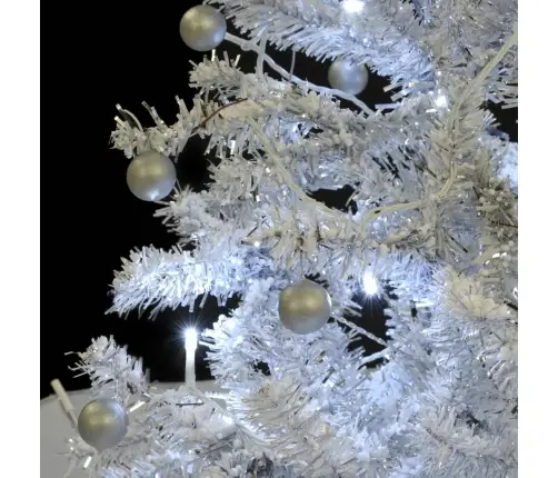 Lumesajuga Jõulukuusk Vihmavarjualusega Valge 170 Cm