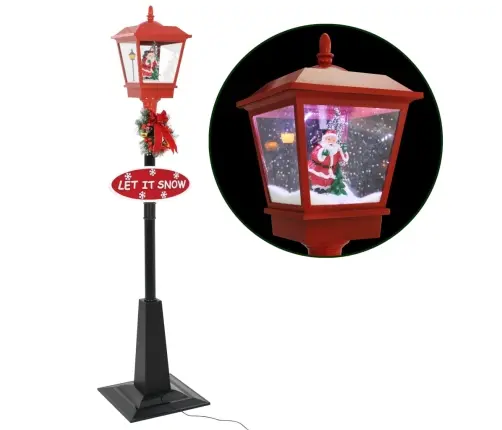 Ziemassvētku Ielas Lampa Ar Salavecīti, 180 Cm, Led Vidaxl