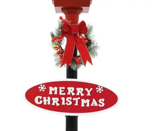 Ziemassvētku Ielas Lampa Ar Salavecīti, 180 Cm, Led Vidaxl