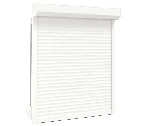 Ruļļu Slēģis, 110X130 Cm, Alumīnijs, Balts Vidaxl