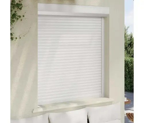 Ruļļu Slēģis, 110X130 Cm, Alumīnijs, Balts Vidaxl