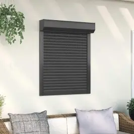 Ruļļu Slēģis, 80X100 Cm, Alumīnijs, Antracītpelēks Vidaxl