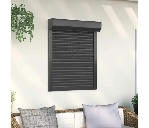 Ruļļu Slēģis, 80X100 Cm, Alumīnijs, Antracītpelēks Vidaxl