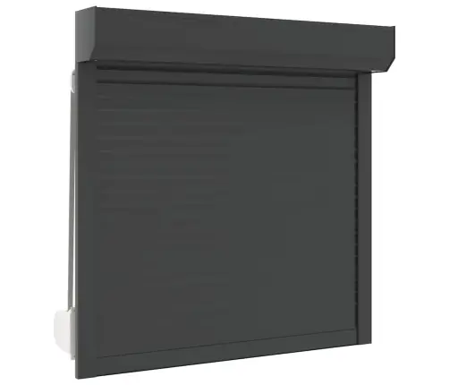 Ruļļu Slēģis, 100X100 Cm, Alumīnijs, Antracītpelēks Vidaxl